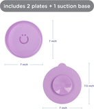Ubbi Feeding Plates With Suction Cup Set 3pcs - Smoothie