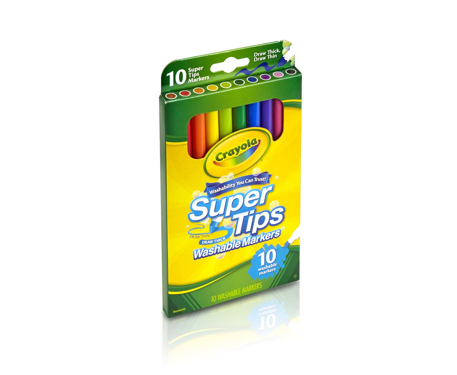 Crayola Washable Super Tips Markers - Pack of 10 - Laadlee