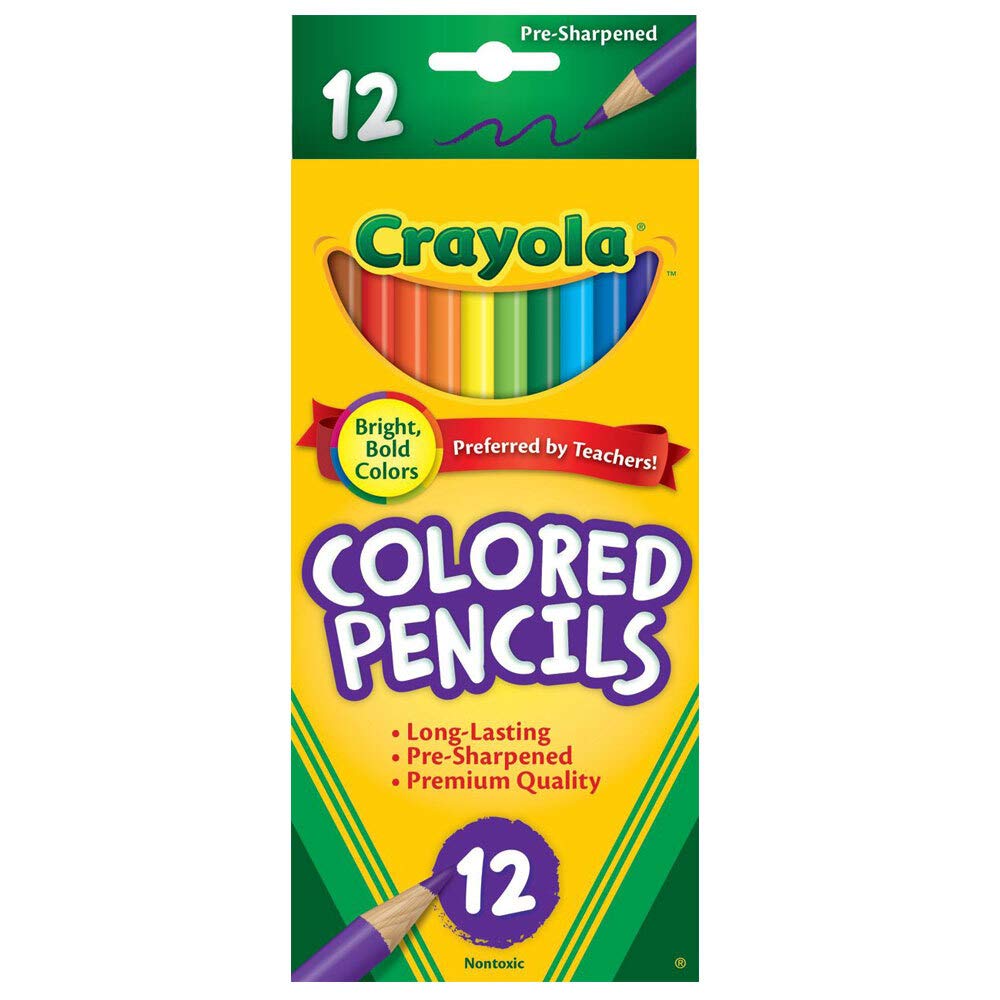 Crayola Colored Long Pencils - Pack of 12 - Laadlee