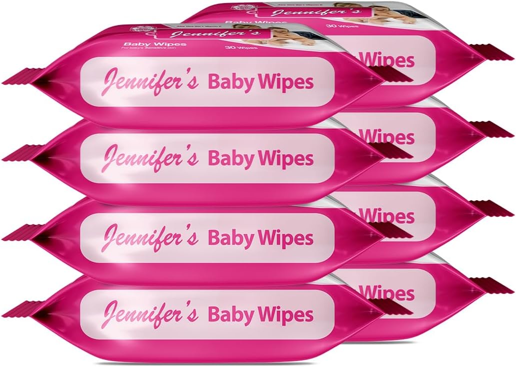 Jennifer's Baby Wipes Pack of 5 + 3 Free - 240pcs