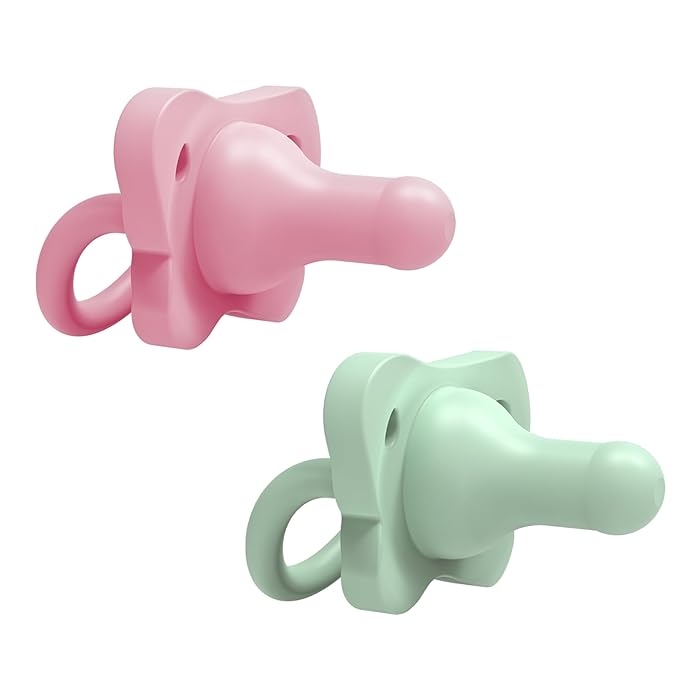 Dr. Brown's Happypaci Silicone One-Piece Soother -Pink And Green - Laadlee
