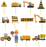 Brain Giggles Construction Theme Birthday Decorations for Kids  - 57 Pcs