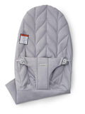 BabyBjorn Fabric Seat Bouncer Bliss, Woven With Petal Quilt Design - Light Grey