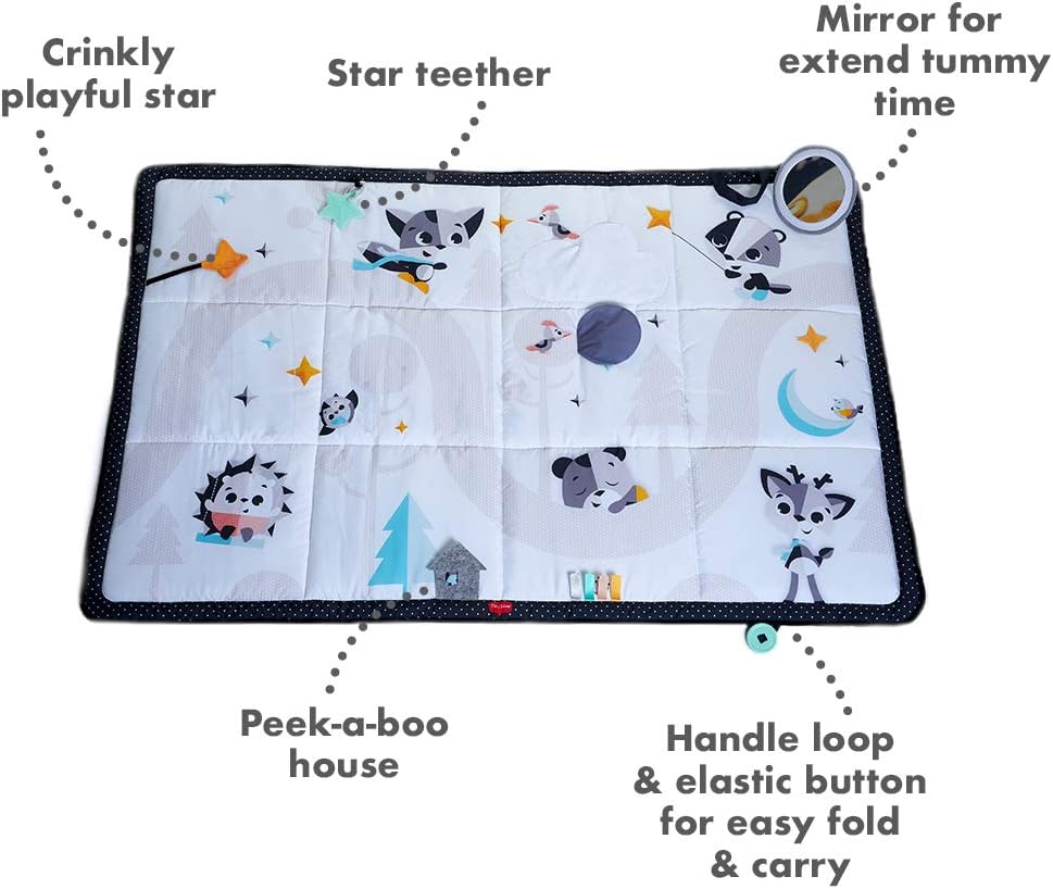 Tiny Love Black and white Super Play Mat - Magical Tales - Laadlee