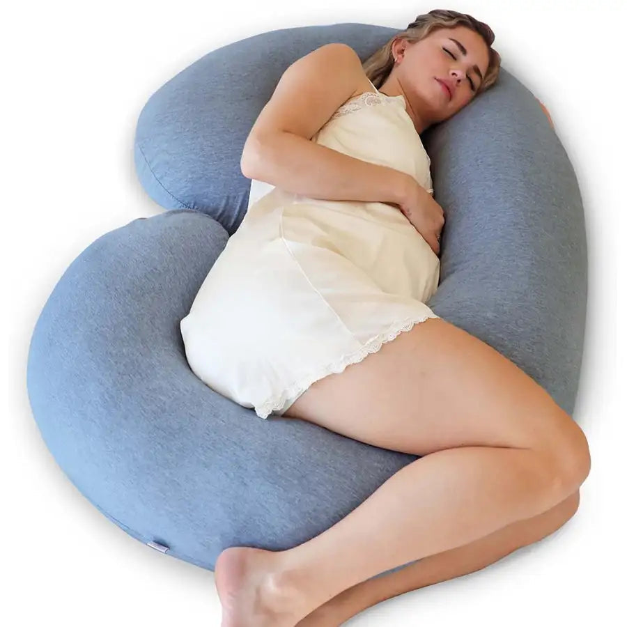 Pharmedoc C-Shape Full Body Pregnancy Pillow - Dark Grey - Laadlee