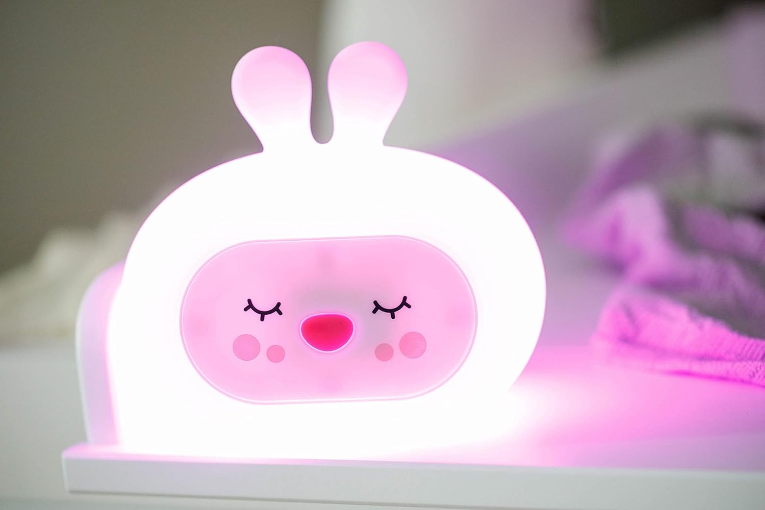 InnoGio - Gio Sleepy Bunny Silicone Night Light with Sounds - Laadlee