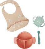 Babymoov Learn ISY Silicone Meal Set of 4 Pc - Terracotta Fox