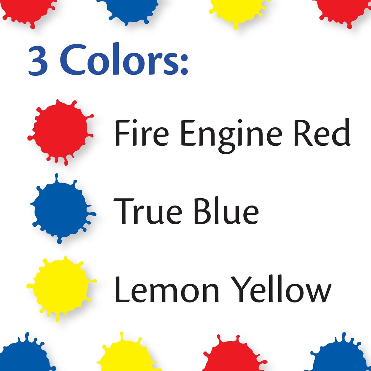 Crayola Washable Fingerpaint - Pack of 3 (Red Blue Yellow) - Laadlee