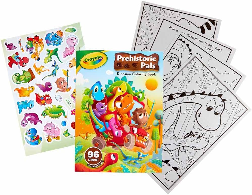 Crayola Prehistoric Pals Coloring Books - 96 pages - Laadlee