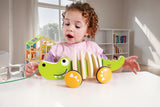 Hape, Walk-A-Long Crocodile Push & Pull Toy - Multicolour