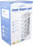 Ubbi Diaper Pail - Gray/Chevron