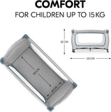 Hauck Dream N Play Plus Travel Cot - Dusty Blue