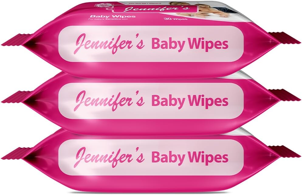 Jennifer's Baby Wipes Pack of 3 - 90pcs