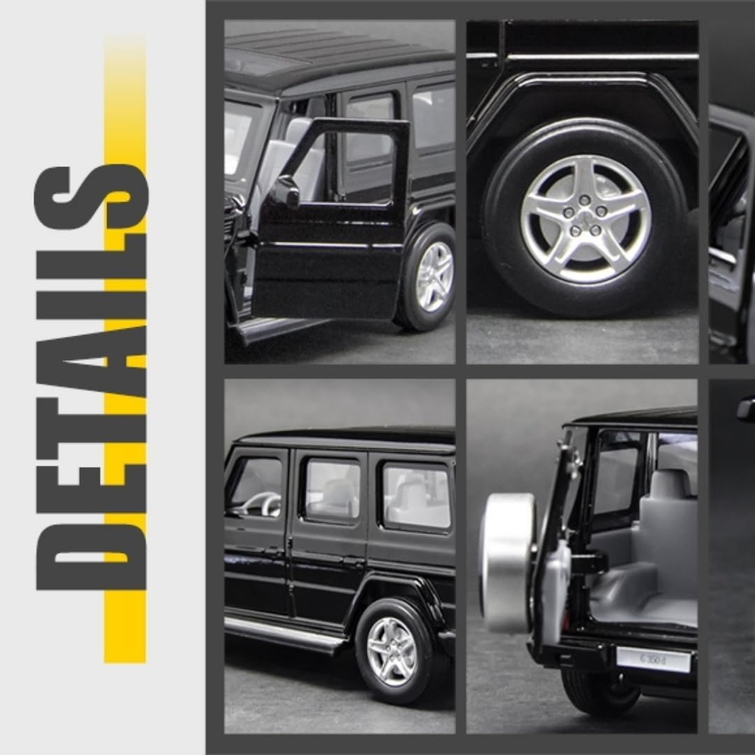 MSZ Mercedes Benz G350D Jeep 1:32 Die-Cast Replica - Black - Laadlee