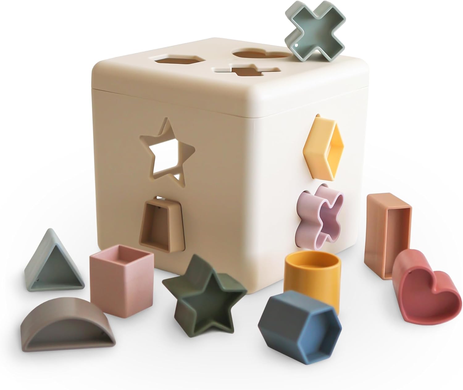 Mushie Shape Sorting Box - Laadlee