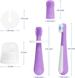 Ubbi 3-Stage Grow With Me Toothbrush Training Set 3pcs - Purple