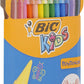 BIC Kids Plastidecor Colouring Crayons Assorted Colours  - Pack of 12