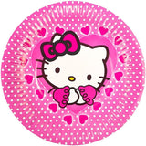 Brain Giggles Hello Kitty Birthday Party Disposable Tableware Set for 10 Kids – 136 Pcs
