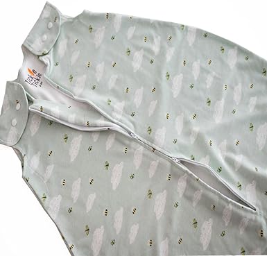 Tickle Tickle Organic Cotton Sleeping Bag with Feet - Cloudy Nights - Laadlee