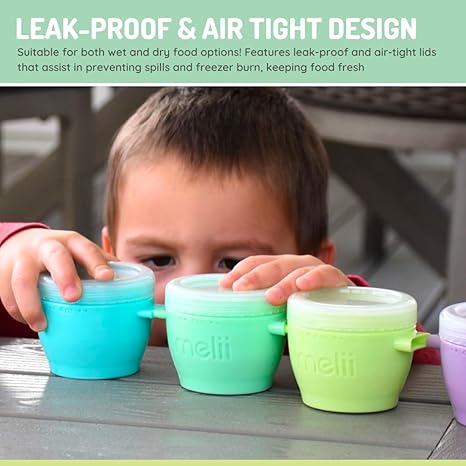 Melii Snap & Go Pads Food Storage Container - 4pcs - Laadlee