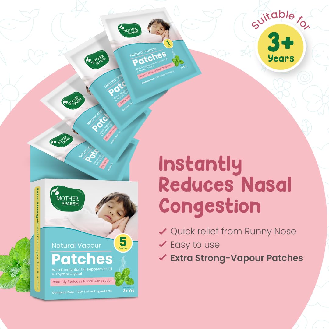 Mother Sparsh Natural Vapour Patches - Pack of 5