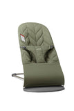 BabyBjorn Bliss Woven Bouncer With Petal Quilt Design - Dark Green