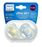 Philips Avent Ultra Air Pacifier 0M-6M Boy - 2 Pcs