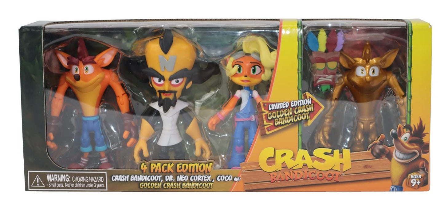 Headst Crash Bandi Action Figure 4.5inch - Pack Of 4