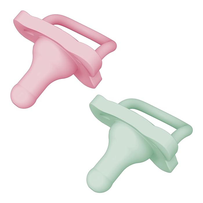 Dr. Brown's Happypaci Silicone One-Piece Soother -Pink And Green - Laadlee
