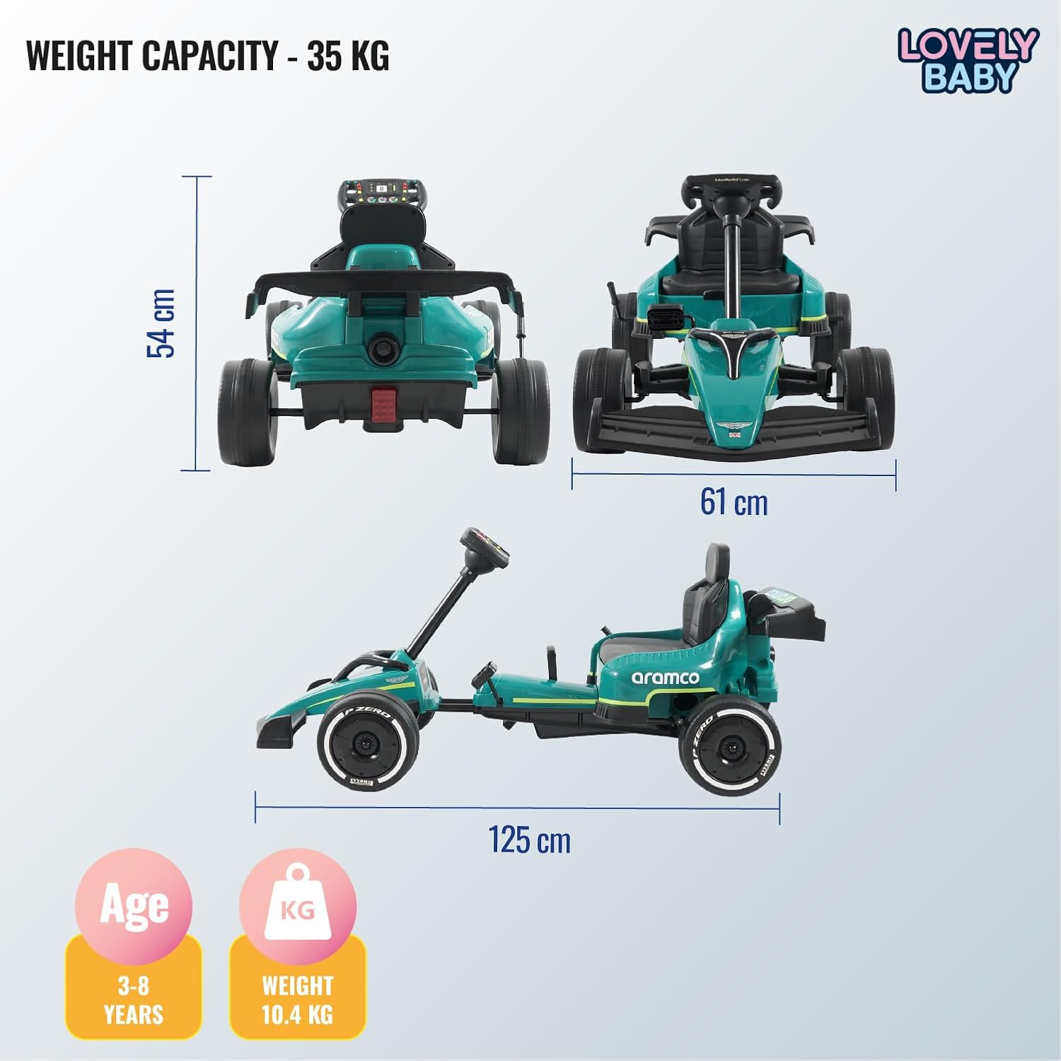 lovely-baby-licensed-pedal-go-kart-green-6