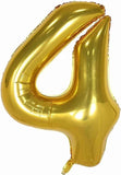 Brain Giggles 4 Number Foil Balloon 40inch - Gold