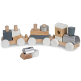 Viga Stacking Train - Silver And White