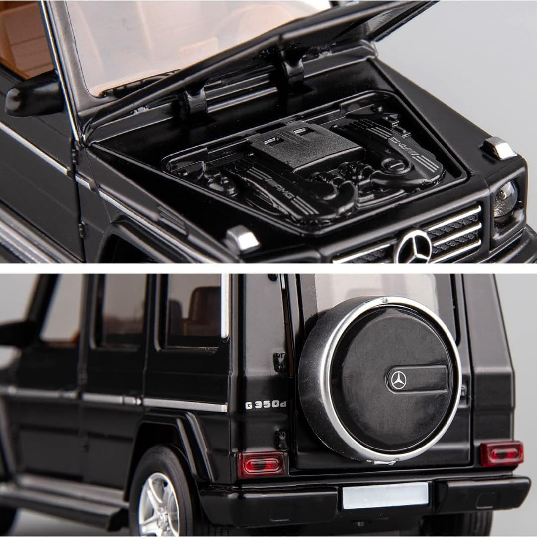 MSZ Mercedes Benz G350D Jeep 1:32 Die-Cast Replica - Black - Laadlee