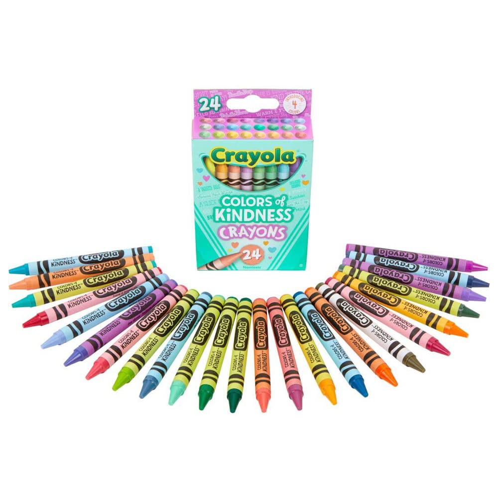 Crayola Colors of Kindness Special Edition Crayons - Pack of 24 - Laadlee