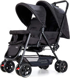 Teknum Double Baby Stroller - Black