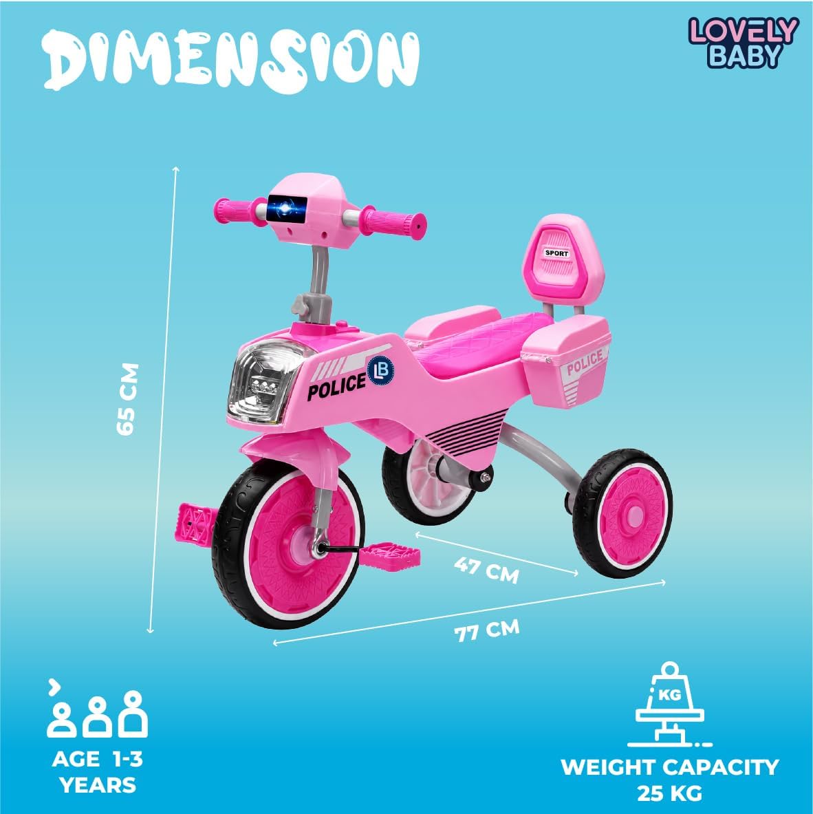 lovely-baby-tricycle-for-toddlers-with-basket-pink-5