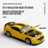 MSZ Ford Mustang GT DIY Car 1:42 Die-Cast Replica - Yellow - Laadlee