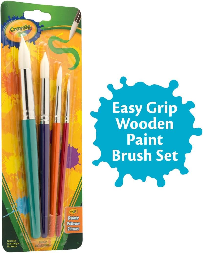 Crayola Round Brush Set - Pack of 4 - Laadlee