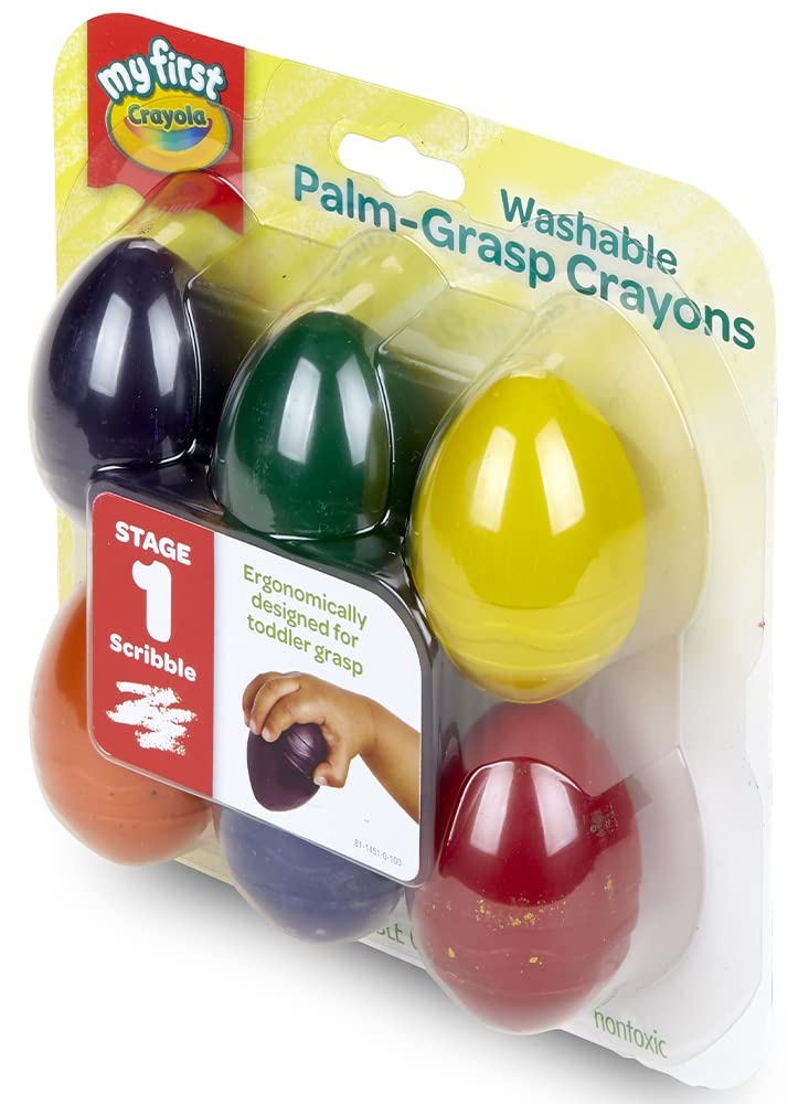 Crayola Palm Grasp Crayons - Pack of 6 - Laadlee