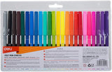 Deli Felt Pen 24 Colors Assorted EC10023