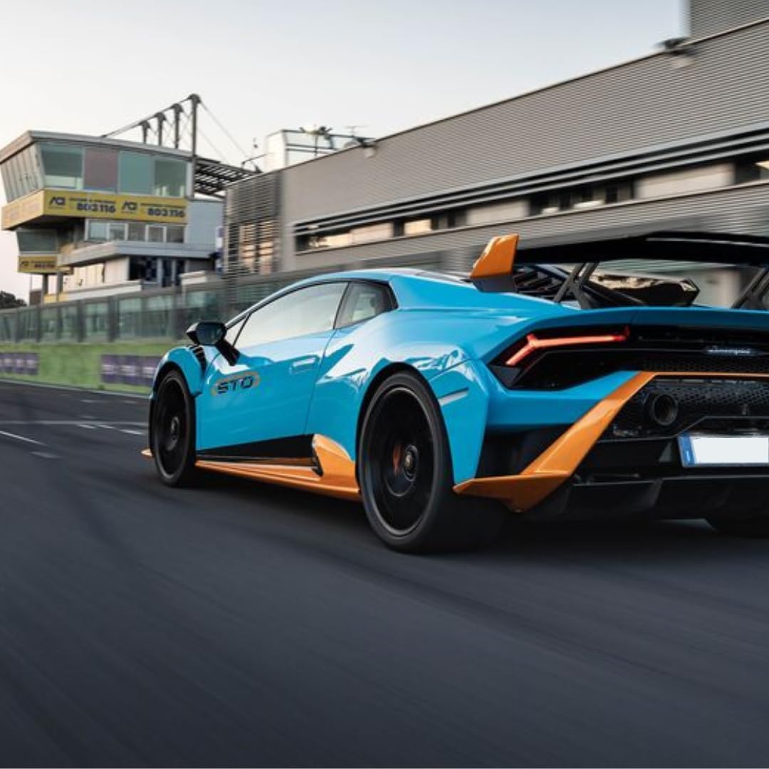 MSZ Lamborghini STO Car 1:64 Die-Cast Replica - Blue - Laadlee