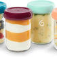 Babymoov Glass Baby Bowls, Airtight Food Storage Containers 240ml - Pack of 4