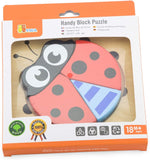 Viga Handy Block Puzzle - Ladybird