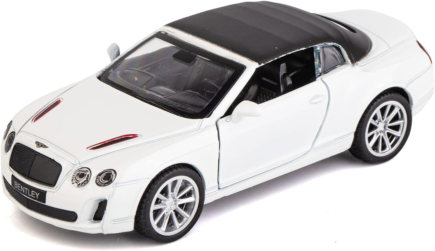 MSZ Bentley Continental Super Sports ISR Car 1:32 Die-Cast Replica - White - Laadlee