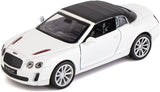 MSZ Bentley Continental Super Sports ISR Car 1:32 Die-Cast Replica - White - Laadlee