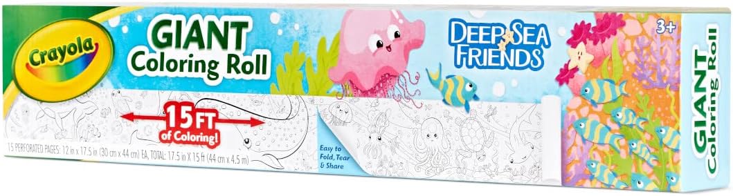 Crayola Under the Sea Giant Coloring Roll - Laadlee
