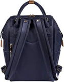 BabaBing Mani Vegan Leather Diaper Bag With Hooks And Changing Pad – Navy