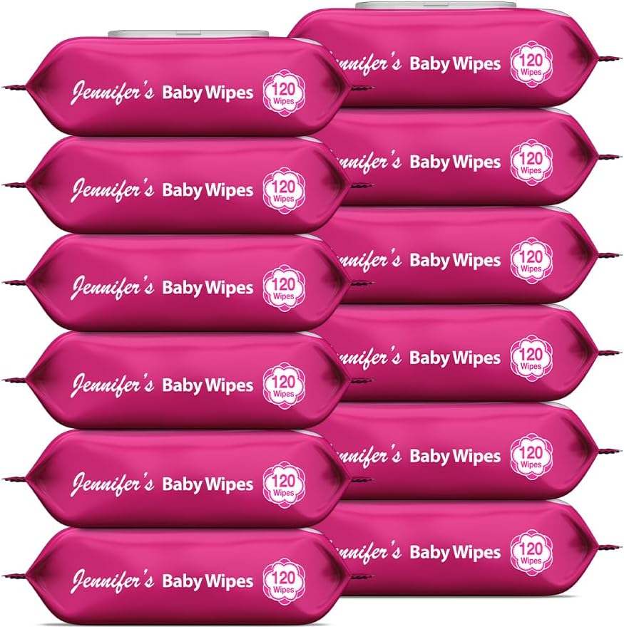 Jennifer's Baby Wipes Pack of 9 + 3 Free - 1440pcs