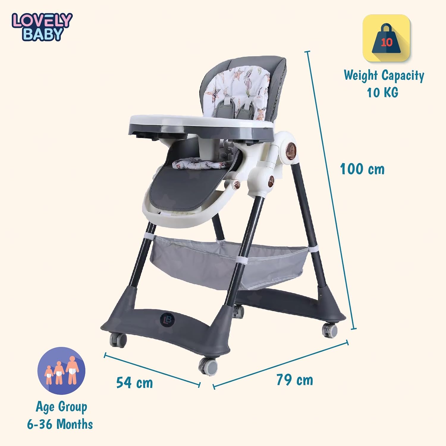lovely-baby-3-point-adjustable-high-chair-grey-6