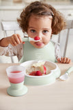 BabyBjorn Mealtime Set, 2 pack, Powder Green